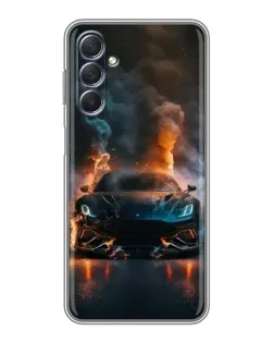 Чехол для Samsung Galaxy M54 (5G) с картинкой «Lamborghini дымная эстетика»