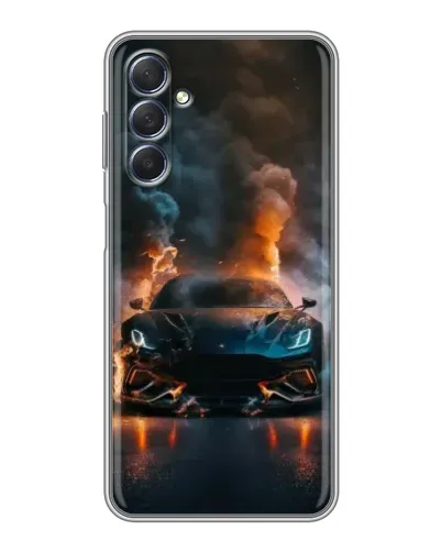 Чехол для Samsung Galaxy M54 (5G) с картинкой «Lamborghini дымная эстетика»