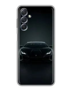 Чехол для Samsung Galaxy M54 (5G) с картинкой «Черный Lamborghini Aventador»