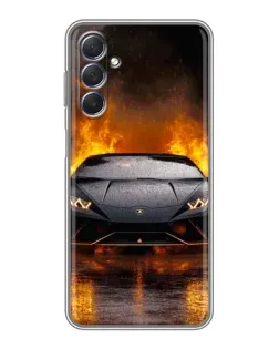 Чехол для Samsung Galaxy M54 (5G) с картинкой «Lamborghini в огне»