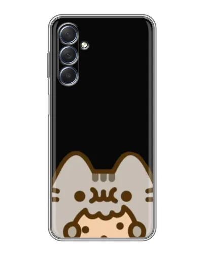 Чехол для Samsung Galaxy M54 (5G) с картинкой «Пушин на черном»