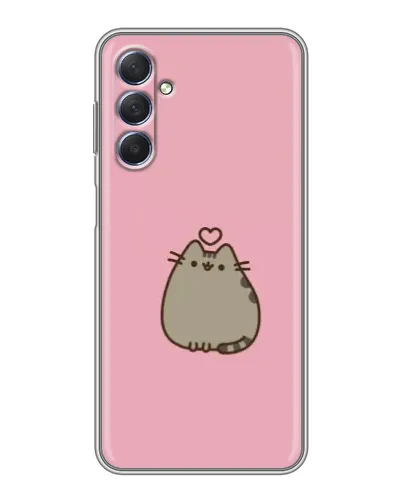 Чехол для Samsung Galaxy M54 (5G) с картинкой «Pusheen сердце»