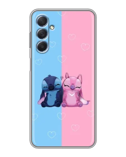 Чехол для Samsung Galaxy M54 (5G) с картинкой «Stitch и Angel Love»