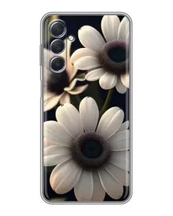 Чохол для Samsung Galaxy M54 (5G) з картинкою «Білі маргаритки макро»