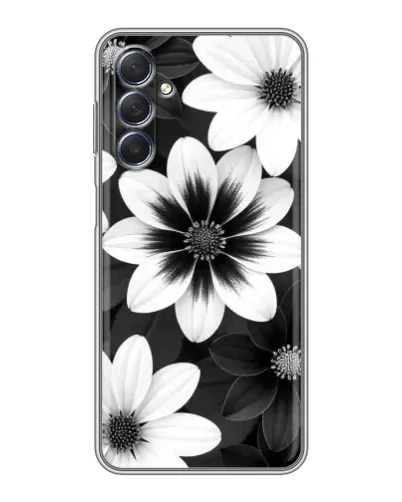 Чохол для Samsung Galaxy M54 (5G) з картинкою «Монохромні айстри»