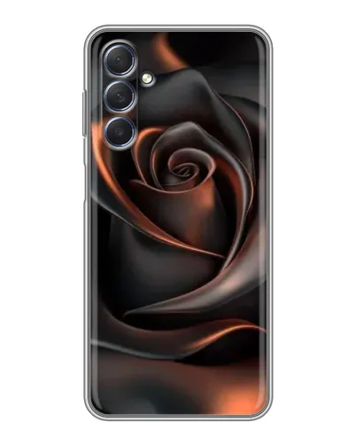 Чохол для Samsung Galaxy M54 (5G) з картинкою «Шовкова чорна троянда»