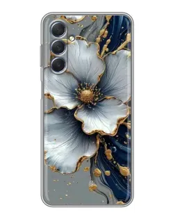 Чехол для Samsung Galaxy M54 (5G) с картинкой «Белый цветок и золотой флюид» Чехол для Samsung Galaxy M54 (5G) с картинкой «Белый цветок и золотой флюид»