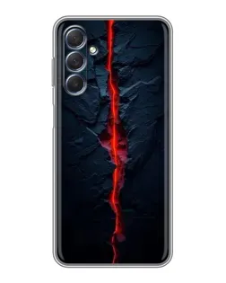 Чехол для Samsung Galaxy M54 (5G) с картинкой «Kрасная лавовая трещина»
