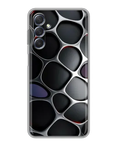 Чехол для Samsung Galaxy M54 (5G) с картинкой «Объемная темная решетка»