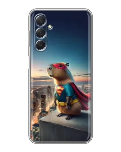 Чехол для Samsung Galaxy M54 (5G) с картинкой «Капи-мен супергерой» Чехол для Samsung Galaxy M54 (5G) с картинкой «Капи-мен супергерой»
