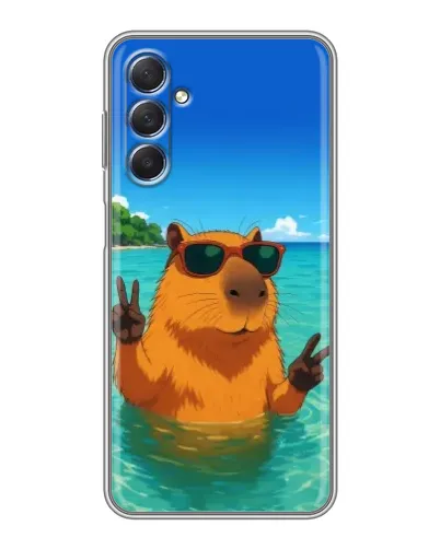 Чехол для Samsung Galaxy M54 (5G) с картинкой «Морская капибара» Чехол для Samsung Galaxy M54 (5G) с картинкой «Морская капибара»