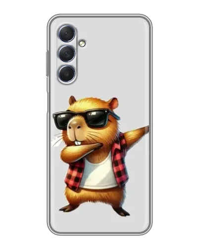 Чехол для Samsung Galaxy M54 (5G) с картинкой «Капибара рэпер даб» Чехол для Samsung Galaxy M54 (5G) с картинкой «Капибара рэпер даб»