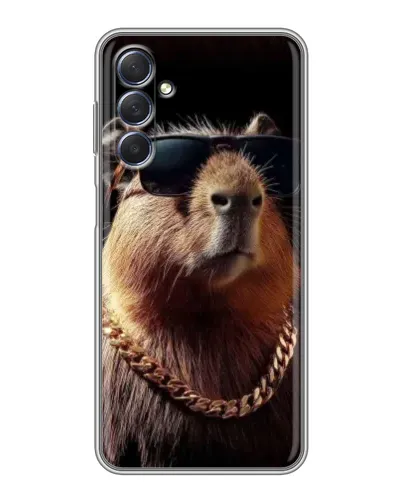 Чехол для Samsung Galaxy M54 (5G) с картинкой «Капибара золотая цепь» Чехол для Samsung Galaxy M54 (5G) с картинкой «Капибара золотая цепь»