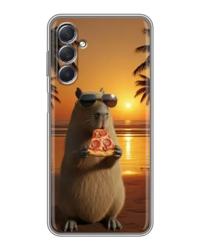 Чехол для Samsung Galaxy M54 (5G) с картинкой «Капибара с пиццей» Чехол для Samsung Galaxy M54 (5G) с картинкой «Капибара с пиццей»