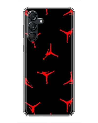 Чехол для Samsung Galaxy M55 5G с картинкой «Jordan Red Pattern»
