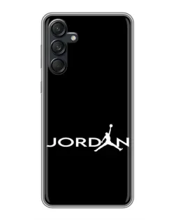 Чехол для Samsung Galaxy M55 5G с картинкой «Jordan White Logo»