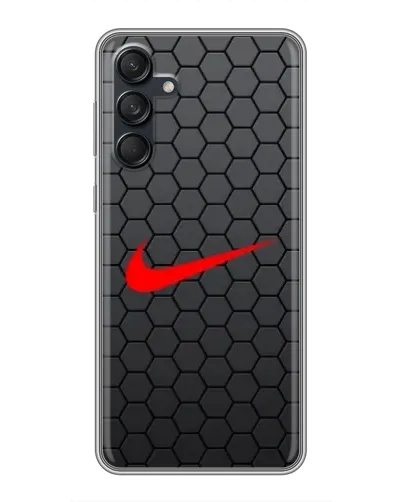 Чехол для Samsung Galaxy M55 5G с картинкой «Nike — карбоновая сетка»