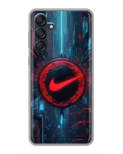 Чехол для Samsung Galaxy M55 5G с картинкой «Техногенный стиль Nike»