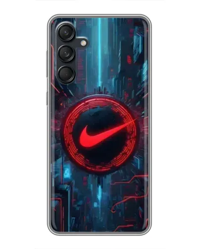 Чехол для Samsung Galaxy M55 5G с картинкой «Техногенный стиль Nike»
