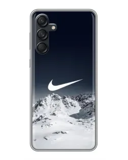Чехол для Samsung Galaxy M55 5G с картинкой «Nike — зимние горы»