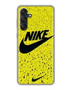 Чехол для Samsung Galaxy M55 5G с картинкой «Желтый текстурный Nike»