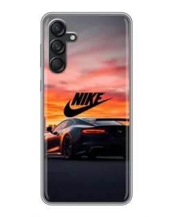 Чехол для Samsung Galaxy M55 5G с картинкой «Nike и суперкар»