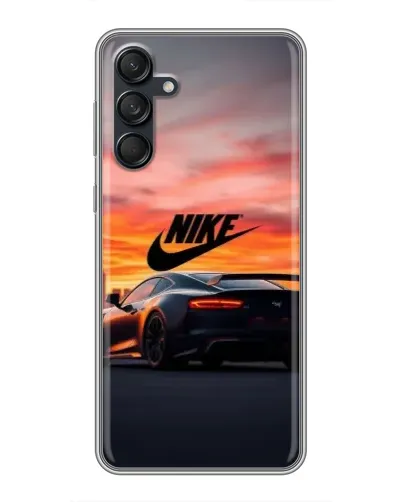 Чехол для Samsung Galaxy M55 5G с картинкой «Nike и суперкар»