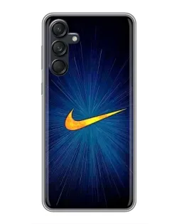 Чохол для Samsung Galaxy M55 5G з картинкою «Синій пульс Nike»