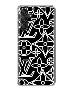 Чехол для Samsung Galaxy M55 5G с картинкой «Черно-белый узор LV» Чехол для Samsung Galaxy M55 5G с картинкой «Черно-белый узор LV»