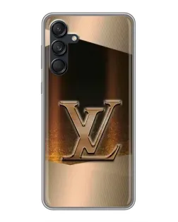Чехол для Samsung Galaxy M55 5G с картинкой «LV — золотое сияние»