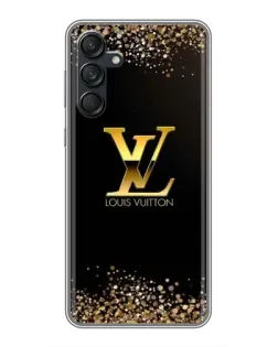 Чехол для Samsung Galaxy M55 5G с картинкой «LV — золотые искры»