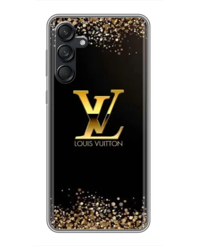 Чехол для Samsung Galaxy M55 5G с картинкой «LV — золотые искры» Чехол для Samsung Galaxy M55 5G с картинкой «LV — золотые искры»