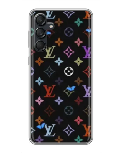 Чехол для Samsung Galaxy M55 5G с картинкой «Цветная монограмма LV» Чехол для Samsung Galaxy M55 5G с картинкой «Цветная монограмма LV»