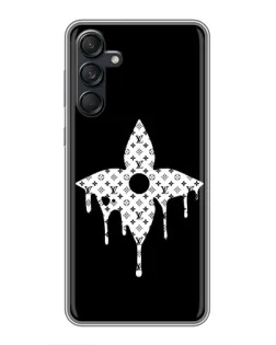Чехол для Samsung Galaxy M55 5G с картинкой «Цветочная монограмма»