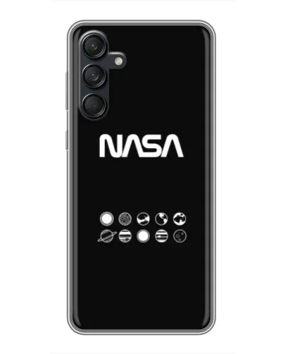 Чехол для Samsung Galaxy M55 5G с картинкой «NASA — технический принт»