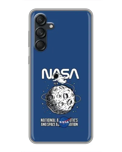 Чехол для Samsung Galaxy M55 5G с картинкой «NASA — лунная миссия»