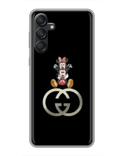 Чехол для Samsung Galaxy M55 5G с картинкой «Минни Маус на лого»