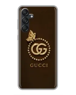 Чехол для Samsung Galaxy M55 5G с картинкой «Gucci — золотая бабочка»