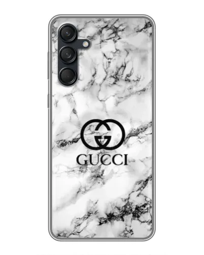 Чехол для Samsung Galaxy M55 5G с картинкой «Gucci — мраморный шик»