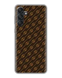 Чехол для Samsung Galaxy M55 5G с картинкой «Gucci — золотые диагонали»