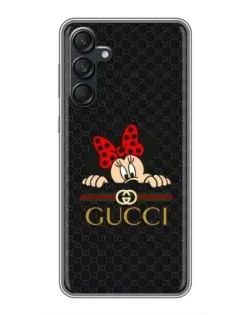 Чехол для Samsung Galaxy M55 5G с картинкой «Минни Маус Gucci — черный»