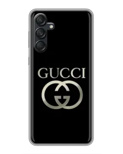 Чехол для Samsung Galaxy M55 5G с картинкой «Gucci — золото на черном» Чехол для Samsung Galaxy M55 5G с картинкой «Gucci — золото на черном»