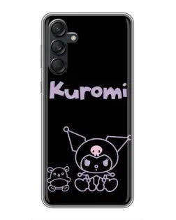 Чохол для Samsung Galaxy M55 5G з картинкою «Kuromi — чорний мінімалізм»