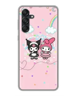 Чехол для Samsung Galaxy M55 5G с картинкой «My Melody и Kuromi» Чехол для Samsung Galaxy M55 5G с картинкой «My Melody и Kuromi»