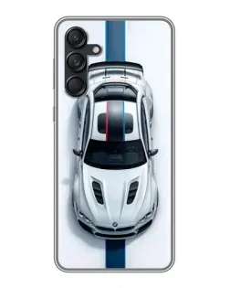 Чехол для Samsung Galaxy M55 5G с картинкой «Вид сверху — BMW M»