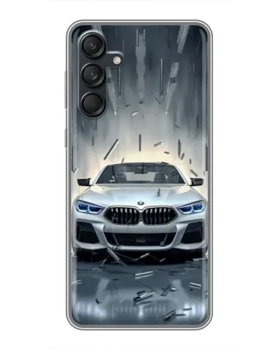 Чехол для Samsung Galaxy M55 5G с картинкой «BMW в свете фар»