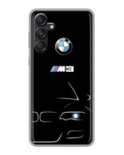 Чехол для Samsung Galaxy M55 5G с картинкой «Минималистичный принт BMW M3»