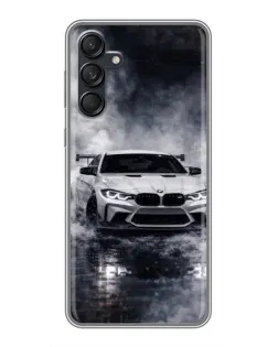 Чехол для Samsung Galaxy M55 5G с картинкой «BMW сквозь туман»