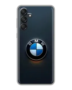 Чехол для Samsung Galaxy M55 5G с картинкой «Логотип BMW — минимализм»