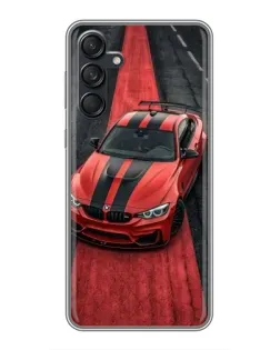Чехол для Samsung Galaxy M55 5G с картинкой «BMW на красной дорожке»